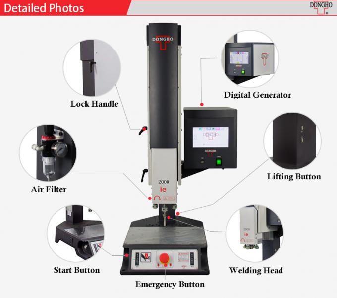 超音波溶接機械プラスチックABS、PP、ポリ塩化ビニール、PETG